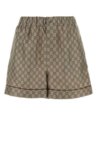 Gucci Printed Silk Shorts - Gucci - Modalova