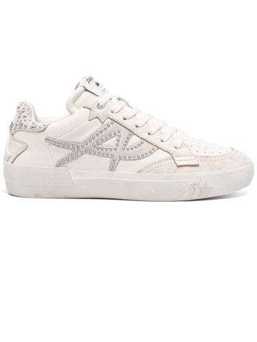 Ivory Calf Leather Moonlight Stud Sneakers - Ash - Modalova