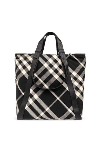 Festival Check-pattern Top Handle Bag - Burberry - Modalova