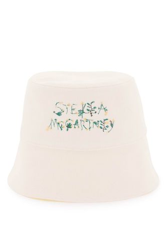 Bucket Hat With Floral Logo Embroidery - Stella McCartney - Modalova