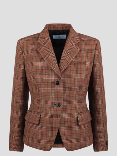 Prada Structured Plaid Jacket - Prada - Modalova