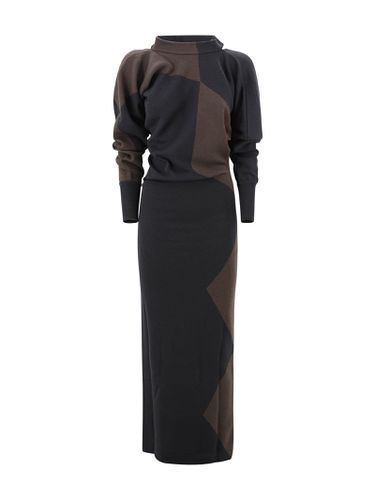 Long Dress With Wide Neckline - Philosophy di Lorenzo Serafini - Modalova