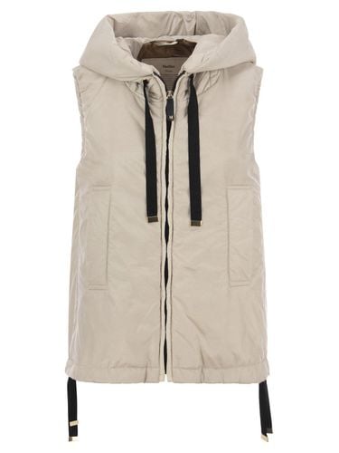 Zip-up Drawstring Gilet - Max Mara The Cube - Modalova