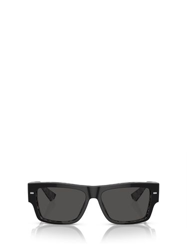 Dg4451 Black On Grey Havana Sunglasses - Dolce & Gabbana Eyewear - Modalova