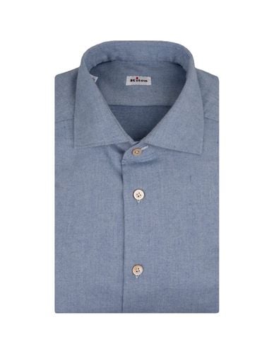 Light Cotton Flannel Shirt - Kiton - Modalova