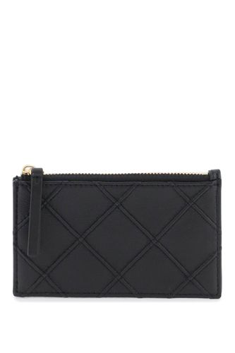 Smooth Leather Card Holder - Tory Burch - Modalova