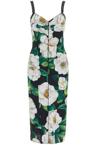 Gardenia Dress In Black Polyamide Blend - Dolce & Gabbana - Modalova