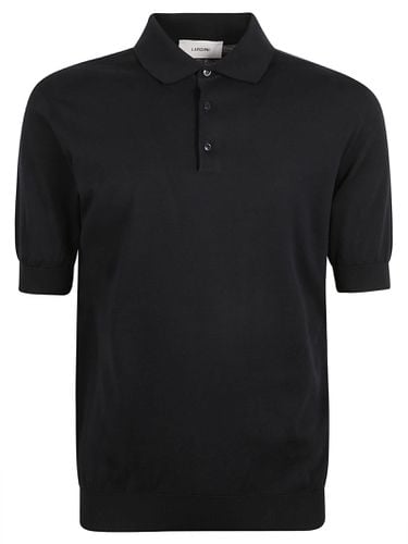Rib Trim Regular Plain Polo Shirt - Lardini - Modalova