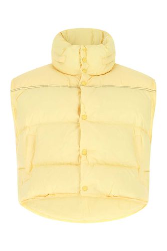 Pastel Yellow Polyester Sleeveless Down Jacket - Ader Error - Modalova