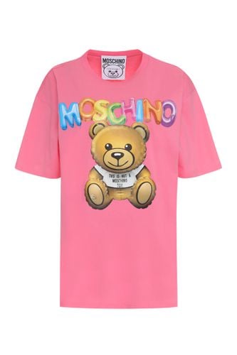 Moschino Printed Cotton T-shirt - Moschino - Modalova