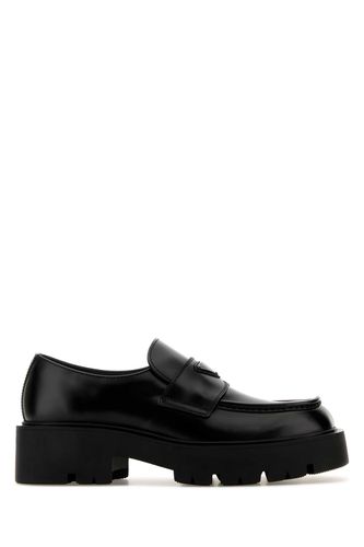 Prada Black Leather Loafers - Prada - Modalova