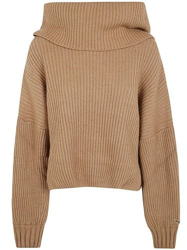 Sphynx Roll Neck Knitted Jumper - Pinko - Modalova