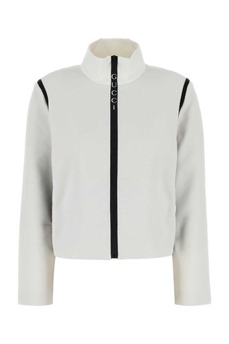 Gucci White Jacquard Sweatshirt - Gucci - Modalova