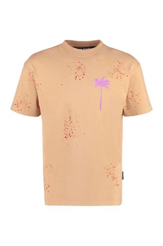 Cotton Crew-neck T-shirt - Palm Angels - Modalova