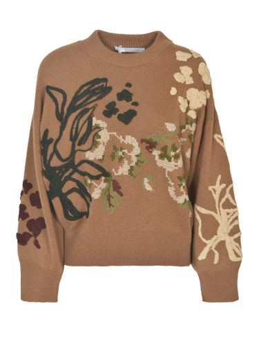 Floral Knitted Sweater - Saverio Palatella - Modalova