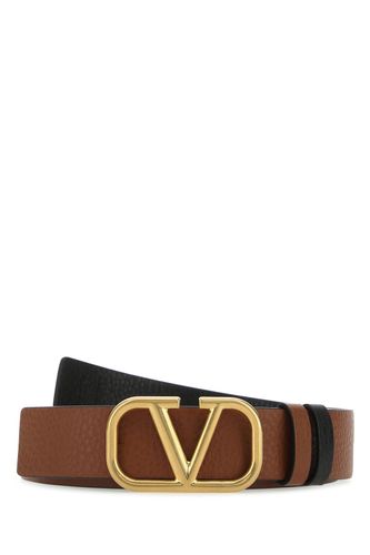 Leather Vlogo Signature Belt - Valentino Garavani - Modalova