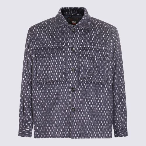 White And Blue Wool And Silk Blend Shirt - Kiton - Modalova