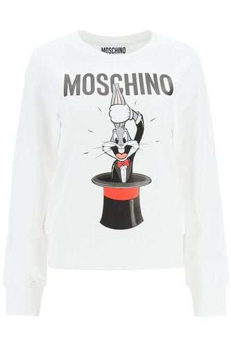 Bugs Bunny Print Crewneck Sweatshirt - Moschino - Modalova