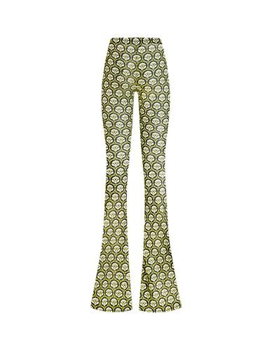 Etro Green Printed Jersey Trousers - Etro - Modalova
