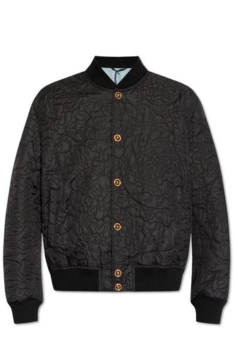 Barocco-quilted Button-up Bomber Jacket - Versace - Modalova