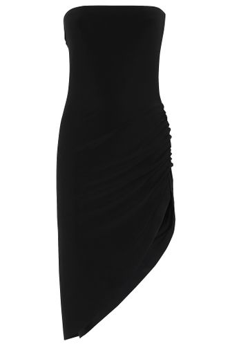 Norma Kamali Strapless Side Drape - Norma Kamali - Modalova