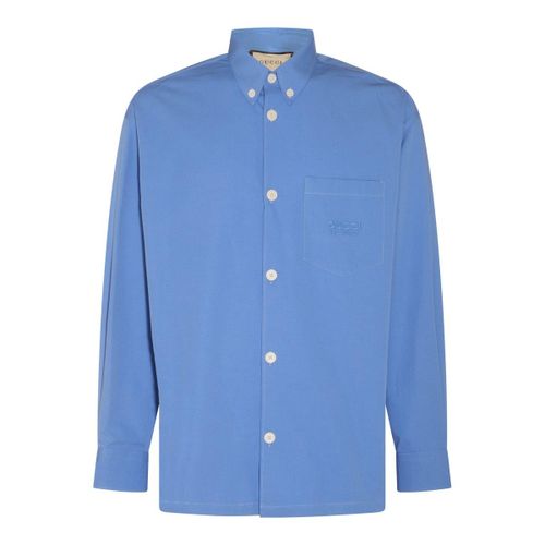 Logo Embroidered Long-sleeve Shirt - Gucci - Modalova