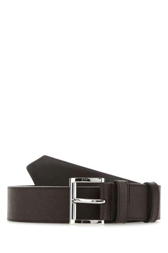 Prada Chocolate Leather Belt - Prada - Modalova