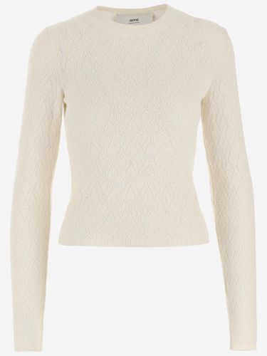 Cotton Blend Knit Pullover - Ami Alexandre Mattiussi - Modalova