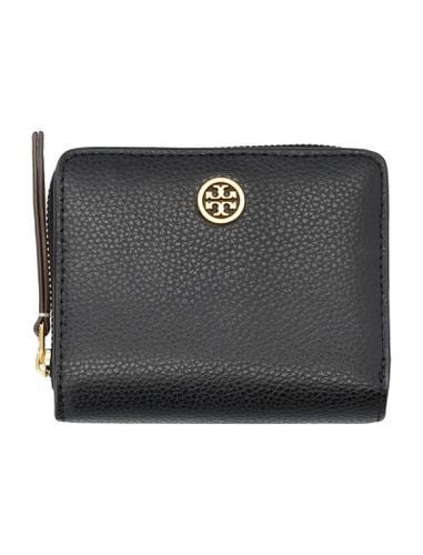 Robinson Pebbled Bi-fold Wallet - Tory Burch - Modalova