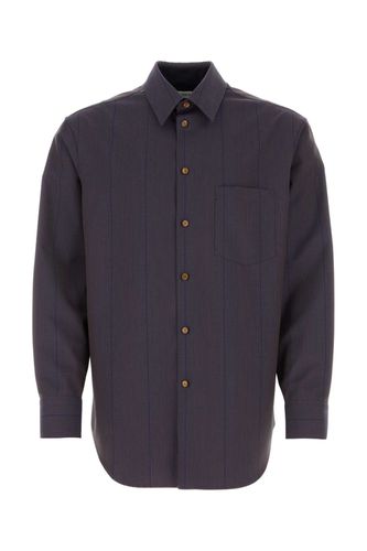 Burberry Embroidered Wool Shirt - Burberry - Modalova