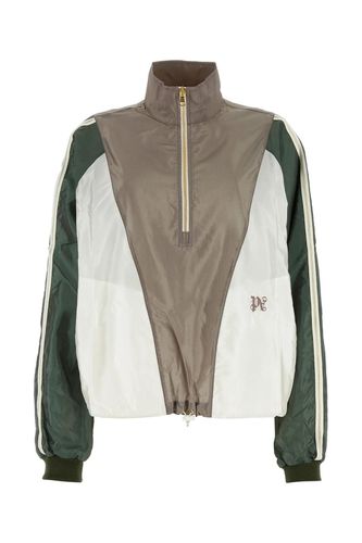 Multicolor Viscose Blend Windbreaker - Palm Angels - Modalova