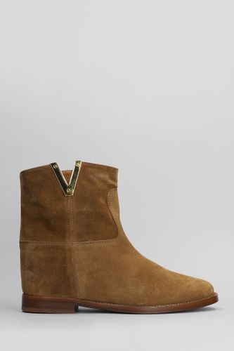 Ankle Boots Inside Wedge In Leather Color Suede - Via Roma 15 - Modalova