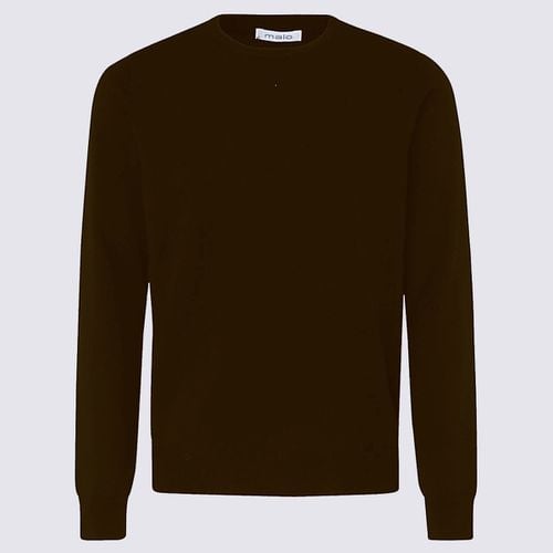 Malo Dark Brown Cashmere Jumper - Malo - Modalova