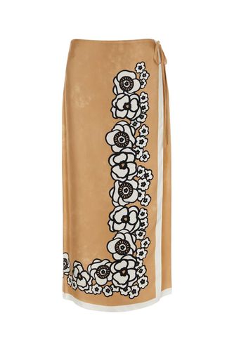 Prada Camel Silk Skirt - Prada - Modalova