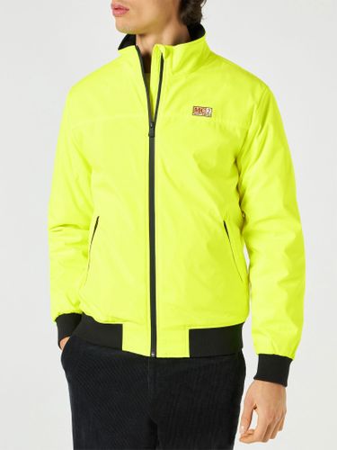 Man Fluo Bomber Jacket Country With Furry Lining - MC2 Saint Barth - Modalova