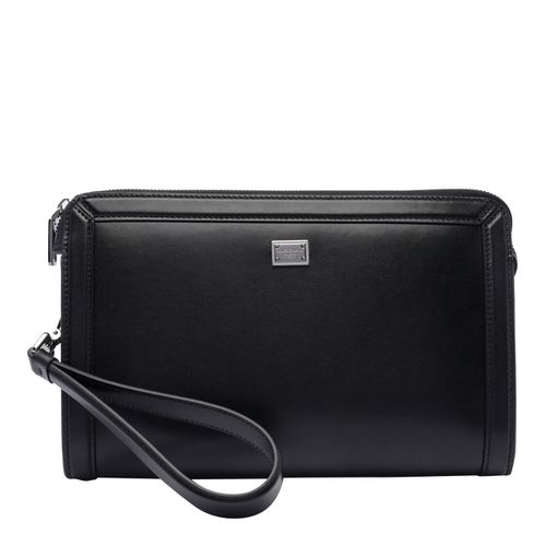 Black Leather Clutch - Dolce & Gabbana - Modalova