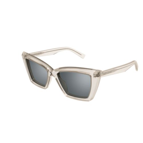 Sl 657003 Beige Beige Silver - Saint Laurent Eyewear - Modalova