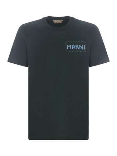 Marni Green Bio Cotton T-shirt - Marni - Modalova