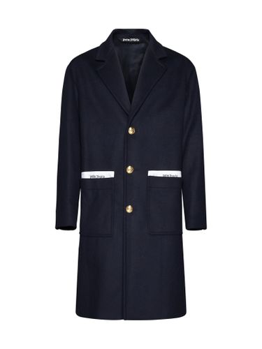 Virgin Wool And Cashmere Coat - Palm Angels - Modalova