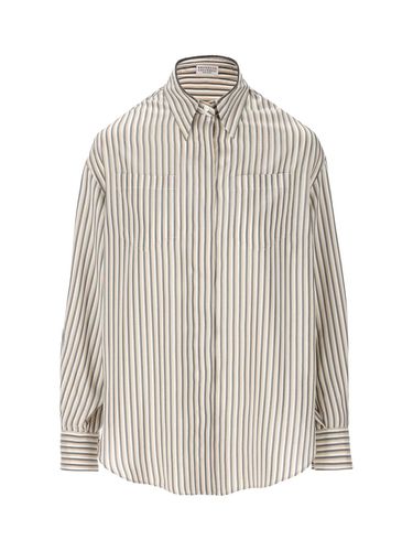 Brunello Cucinelli Striped Shirt - Brunello Cucinelli - Modalova