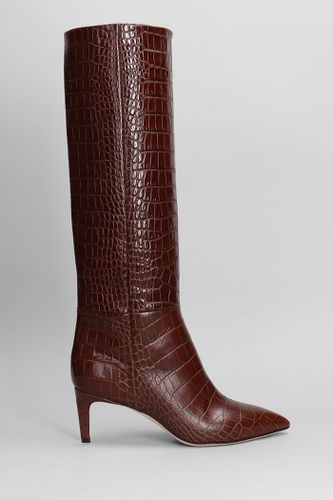 High Heels Boots In Leather - Paris Texas - Modalova