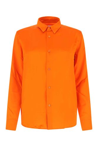 Orange Satin Shirt - Ami Alexandre Mattiussi - Modalova