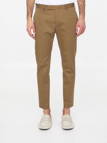 PT Torino Beige Gabardine Trousers - PT Torino - Modalova