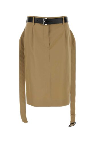 Prada Khaki Twill Skirt - Prada - Modalova