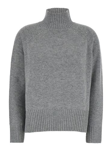 High Neck Sweater In Wool And Cashmere Woman - Allude - Modalova