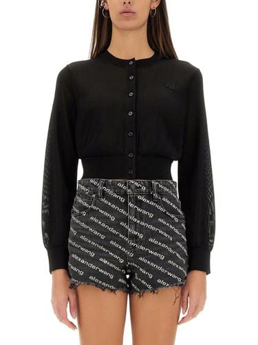 Cropped Cardigan - T by Alexander Wang - Modalova