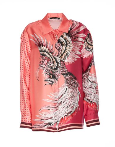 Bird Patchwork Shirt - Roberto Cavalli - Modalova