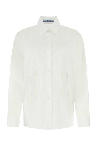 Prada White Poplin Oversize Shirt - Prada - Modalova
