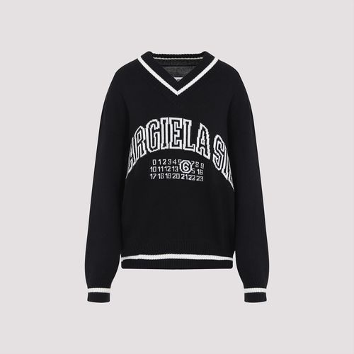 MM6 Maison Margiela V-neck Sweater - MM6 Maison Margiela - Modalova