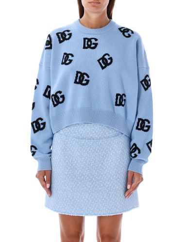 Dolce & Gabbana Dg Sweater Intarsia - Dolce & Gabbana - Modalova